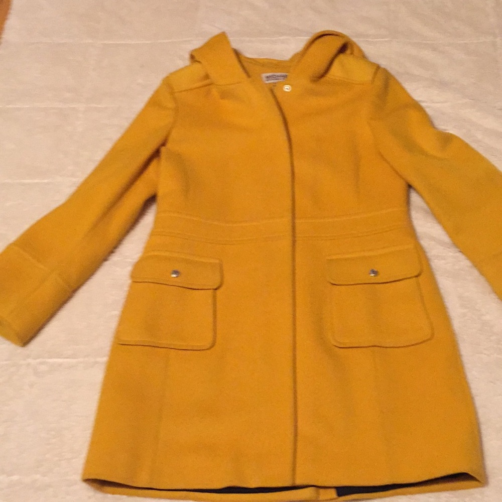 Michael Kors Gold Wool Lined Winter Coat